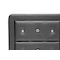 Baxton Studio Stella Crystal Tufted Black Upholstered Modern Nightstand 98-4822 - alternate 2